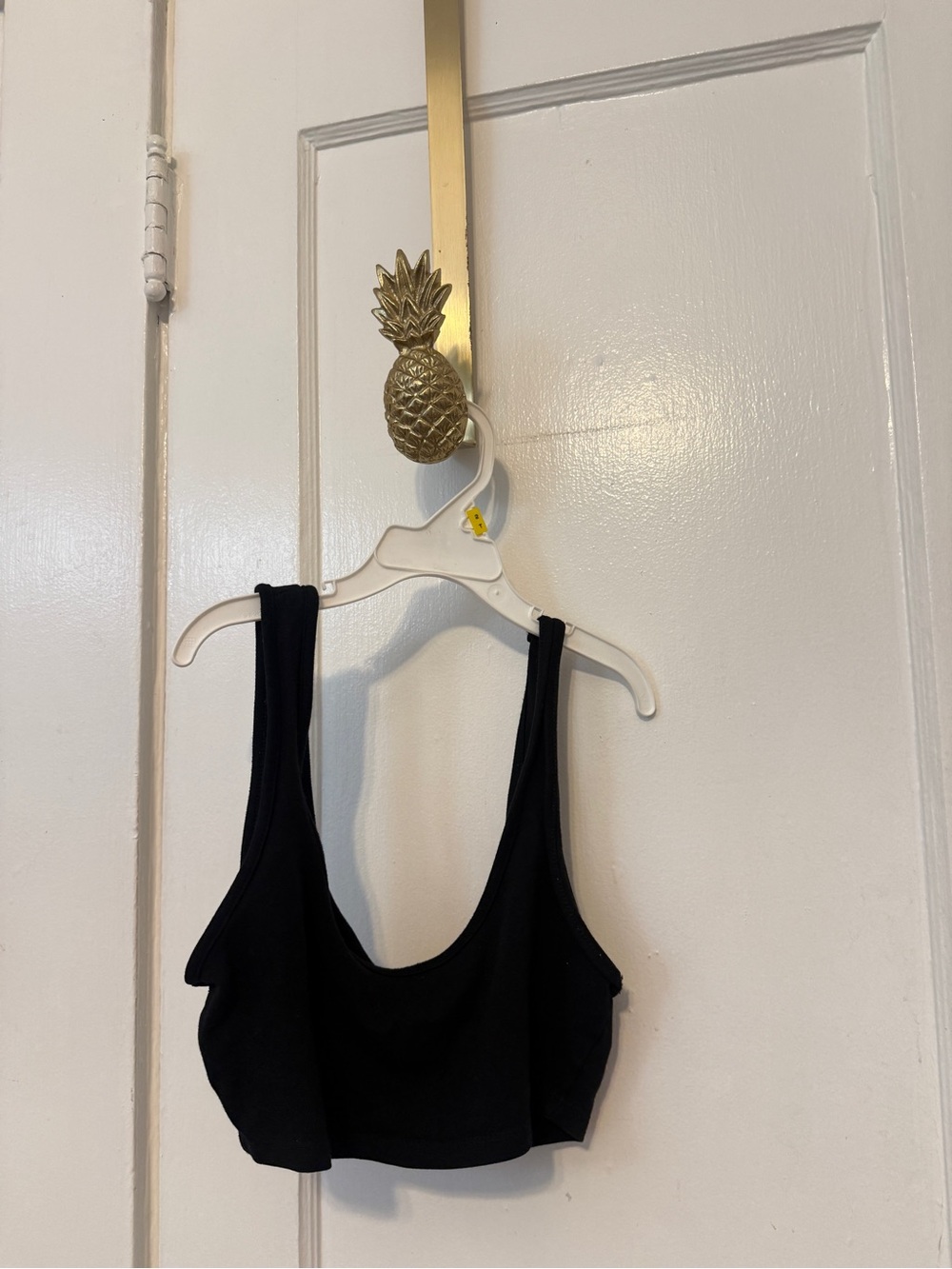 Fashion Nova Black Scoop Neck Crop Bralette